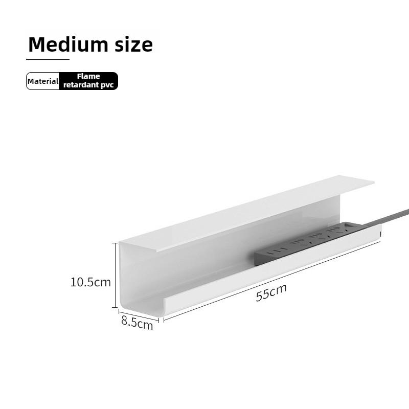 Cable Organizer Boxes Table Under Power Strip Storage Boxes Simple Wire Organize Box Multifunctional Office Organize Groove