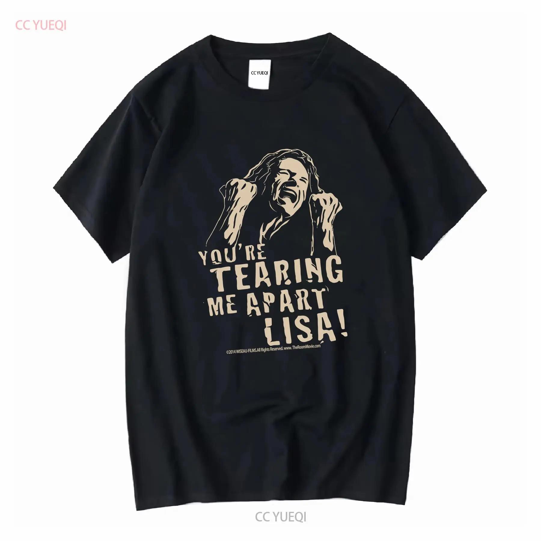 The Room 2003 Movie You re Tearing Me Apart Lisa Black T Shirt S long or short sleeves vintage Washed designer clothes Slightly S разноцветный
