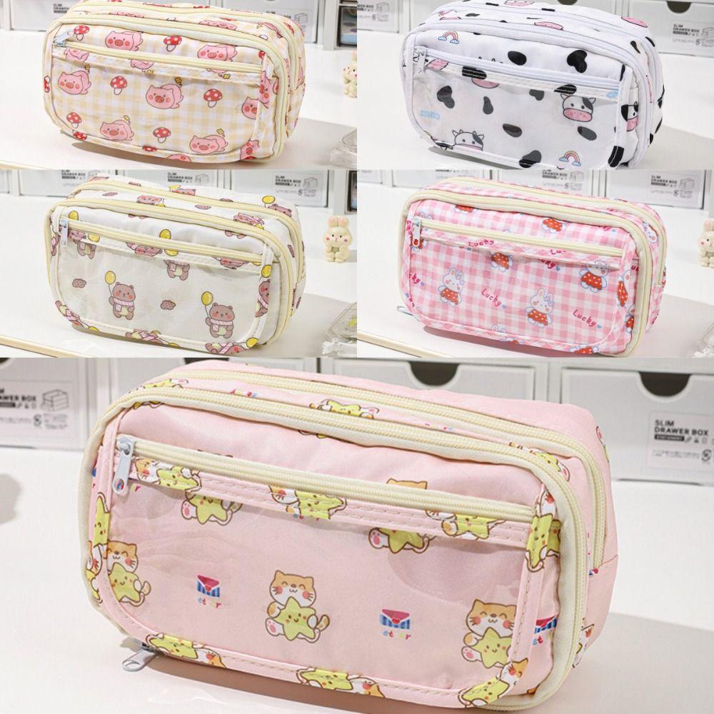 Aesthetic Cute Animal Pencil Bag Good Looking Stationery Storage Bag  Student