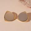 Gold-Plated Geometric Silver Needle Stud Earrings for Women