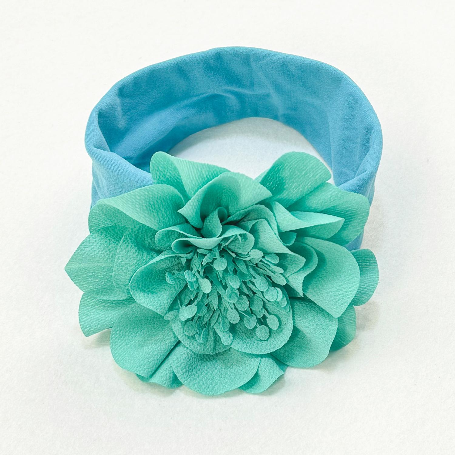 

1PC Chiffon Flower Headbands Baby Girls Elastic Nylon Headbands for Baby Newborn Girls Floral Hairbands Party Hair Accessories