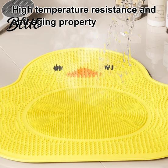 Health Feet Care Silicone Safe Little Yellow Rub Mat Tool Foot Duck Design Anti-Slip Suction