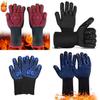 Luvas Resistentes ao Calor para Churrasco com Pegada de Silicone para Grelhar e Cozinhar ao Ar Livre