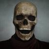 Halloween Totenkopfmaske ist schrecklich und realistisch, um die festliche Atmosphäre und die Feiertagsstimmung zu verstärken.