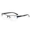 Men'S Half-Frame Metal Reading Glasses Metal Alloy Glasses Frame Business Half-Frame Anti-Blue Reading Glasses