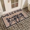 Simple Cat Carpet Stain-Resistant Doormat Welcome Mat Kitchen Rug Living Room Carpet Rug For Bedroom Home Decoration
