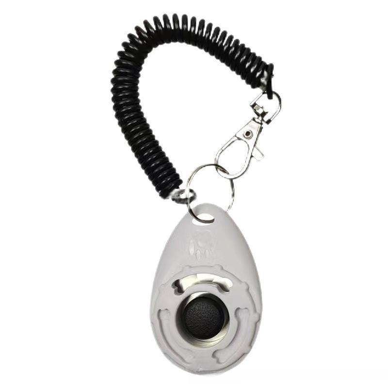 Adjustable Pet Trainer Pet Dog Training Dog Clicker Sound Key Chain And Wrist Strap Doggy Train Click