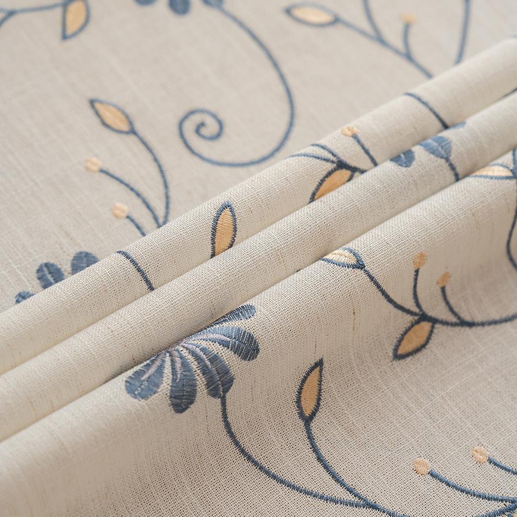Tablecloth Fabric Cotton And Linen Small Fresh Waterproof Tablecloth High-End Embroidery Dining Table Cloth Round Table Coffee Table Cloth Tablecloth