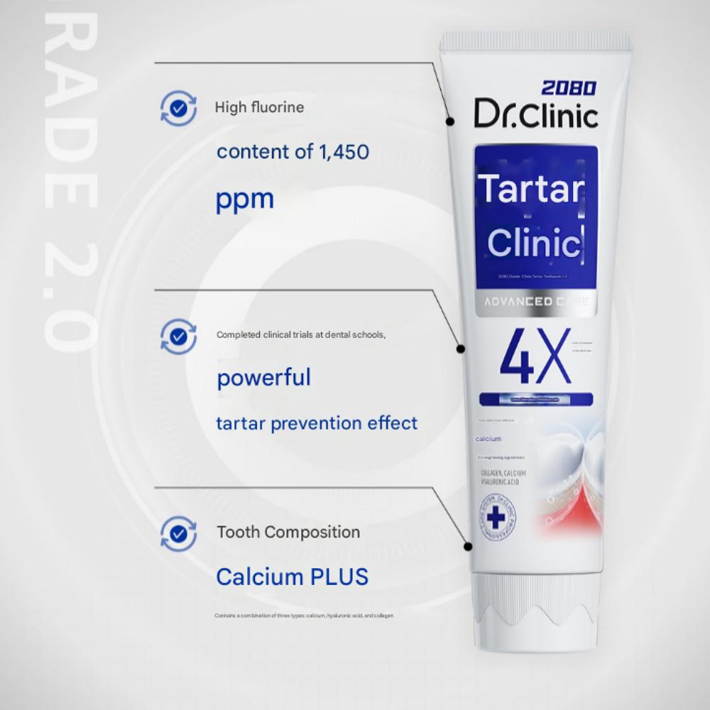 Dr.. Pastă de dinți Clinic High Fluoride 1450 Tartar 2.0, 120g x 3