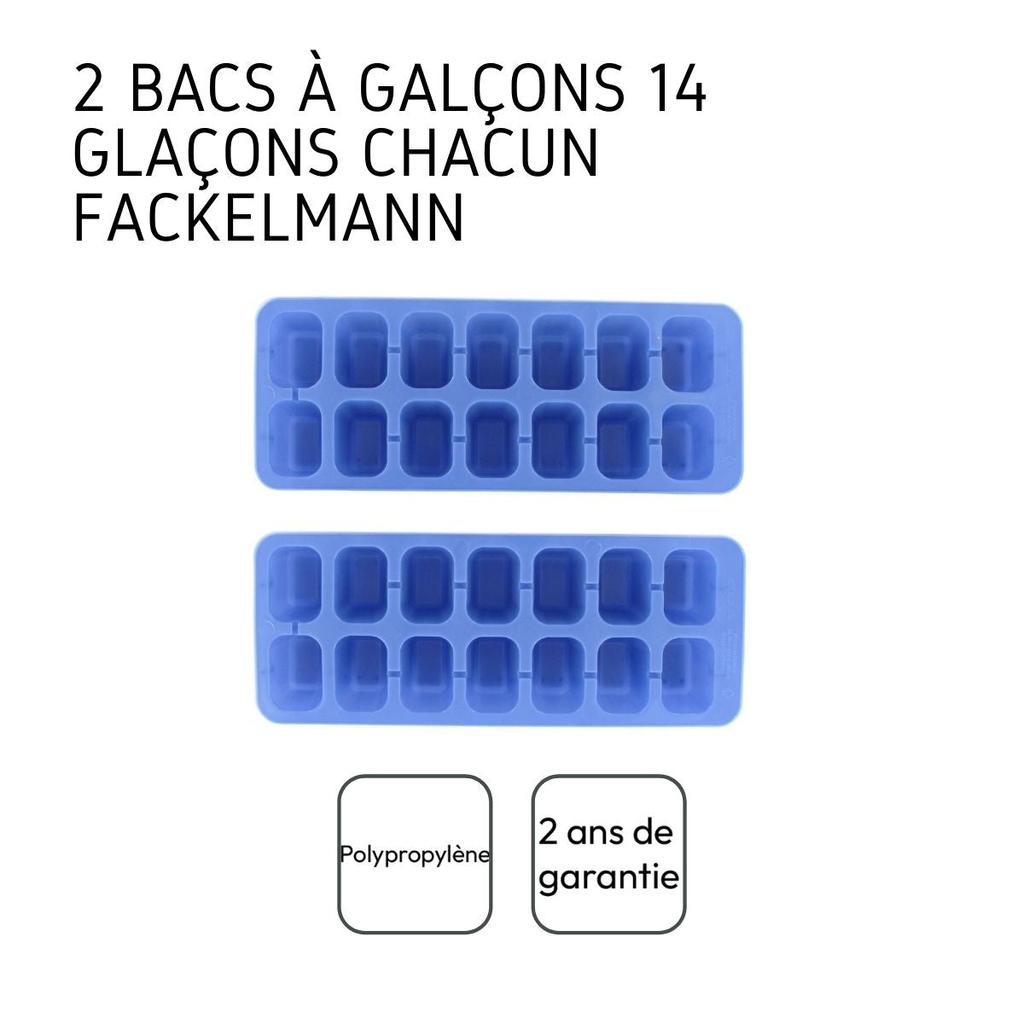 Set of 2 Fackelmann Bar Concept Ice Cube Tray 14 Ice Cubes Ref. 4212