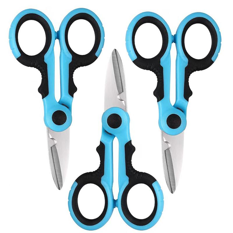 Nerezové rybářské nůžky Příslušenství Kleště nůžky PE pletený drát elektrikář přenosné nůžky rybářské nářadí nůžky