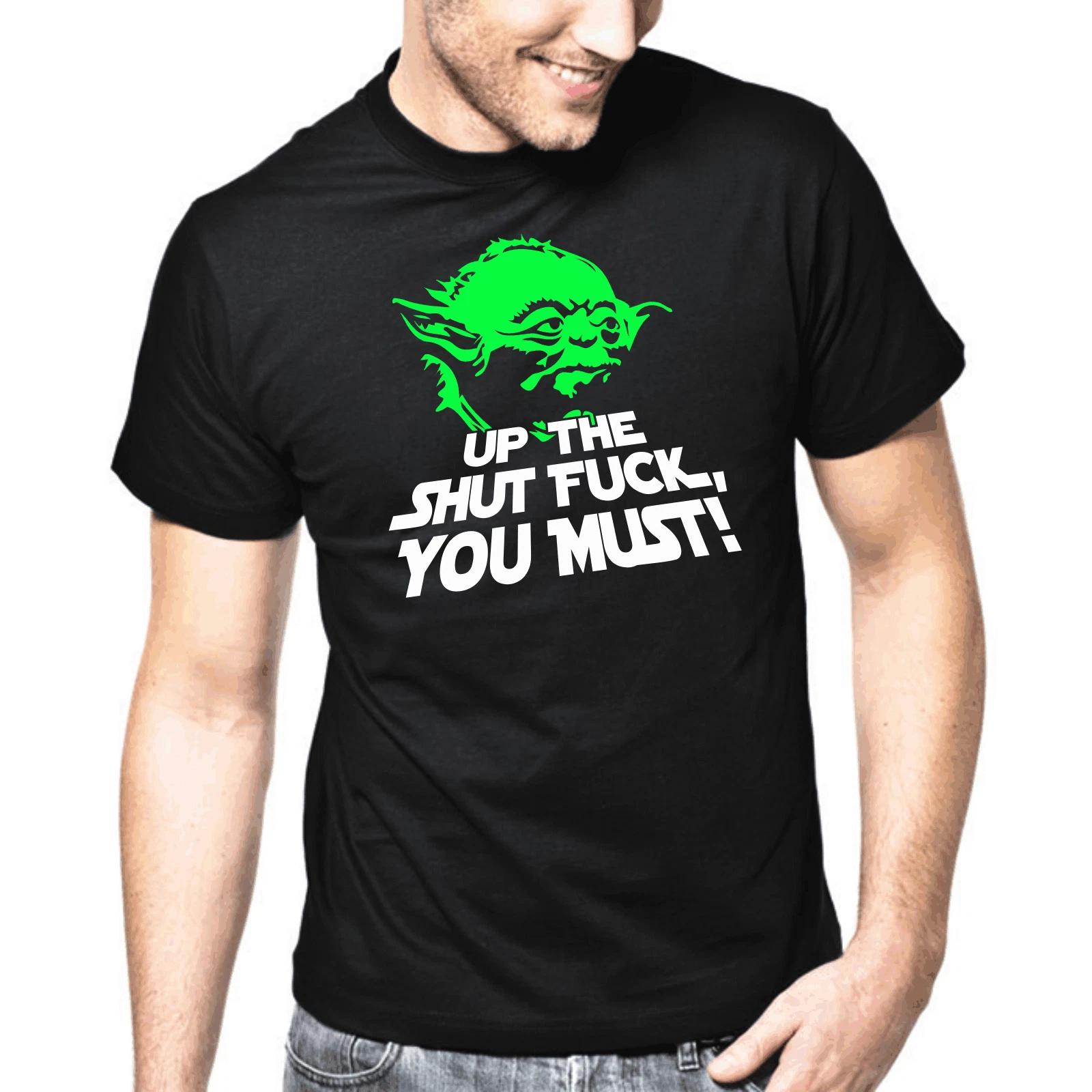 Men s and Women s T-shirts Yoda Star Wars Satire Quotes Comedy Funny S