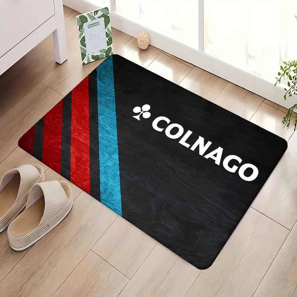 B-Bicycle C-Colnagos LOGO Door Mat Washable Non-Slip Living Room Sofa Chairs Area Mat Kitchen Doormat Area Rug