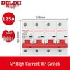 Delixi DZ47s 4P MCB Circuit Breaker: Three-Phase 380V Miniature Main Electric Switch