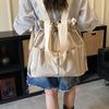 Women's Pleated Multi-Function Backpack Lightweight Large Capacity Tote Shoulder Bag