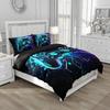 Game King Queen Duvet Cover 3D Black Game Handle Bedding Set for Kids Teens Boys Man Gamer Bedroom Decor Quilt Cover Pillowcase