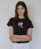 REORG R Rose Slim T-Shirt Charcoal
