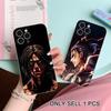 AOT Eren Yeager Clear TPU Mobile Case for iPhone 17 16 15 14 13 12 11 X XR XS Air Pro Max Plus Mini Colorful Cover