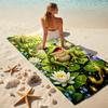 1PC Custom Name Frog Pond Beach Towel Highly Absorbent And Sand-Resistant Towel for Swimming, Pool, Yoga, And Travel Lightweight