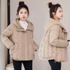 Down cotton-padded clothes women's winter new thickened cotton-padded clothes fashion explosion hooded loose short cotton-padded jacket tide
