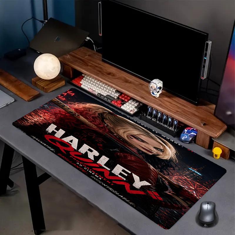 Superhero Print Mouse Pad, Anti‑Slip Desktop keyboard Mat, for PC Laptop Gaming Working Daily Use, Cool Festival Surprise Gift