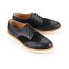 Roshoeman 7035 Derby Wingtip Black Combination Decoration