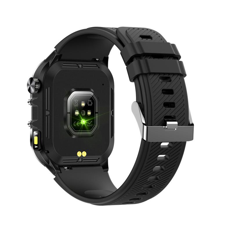 T26 Chytré hodinky Svítilna 1,96" Velký displej LED Světlo Bluetooth Volání SOS Venkovní Odolné Sportovní Fitness Tracker Chytré hodinky