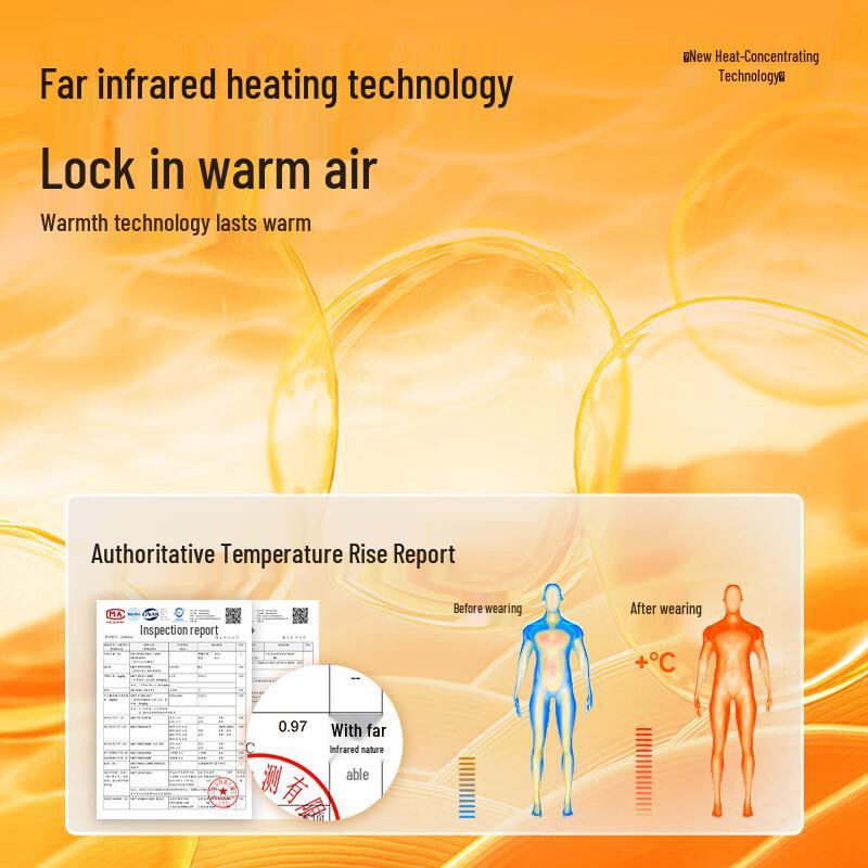 MINISO Men's Fleece-Lined Thermal Underwear Set