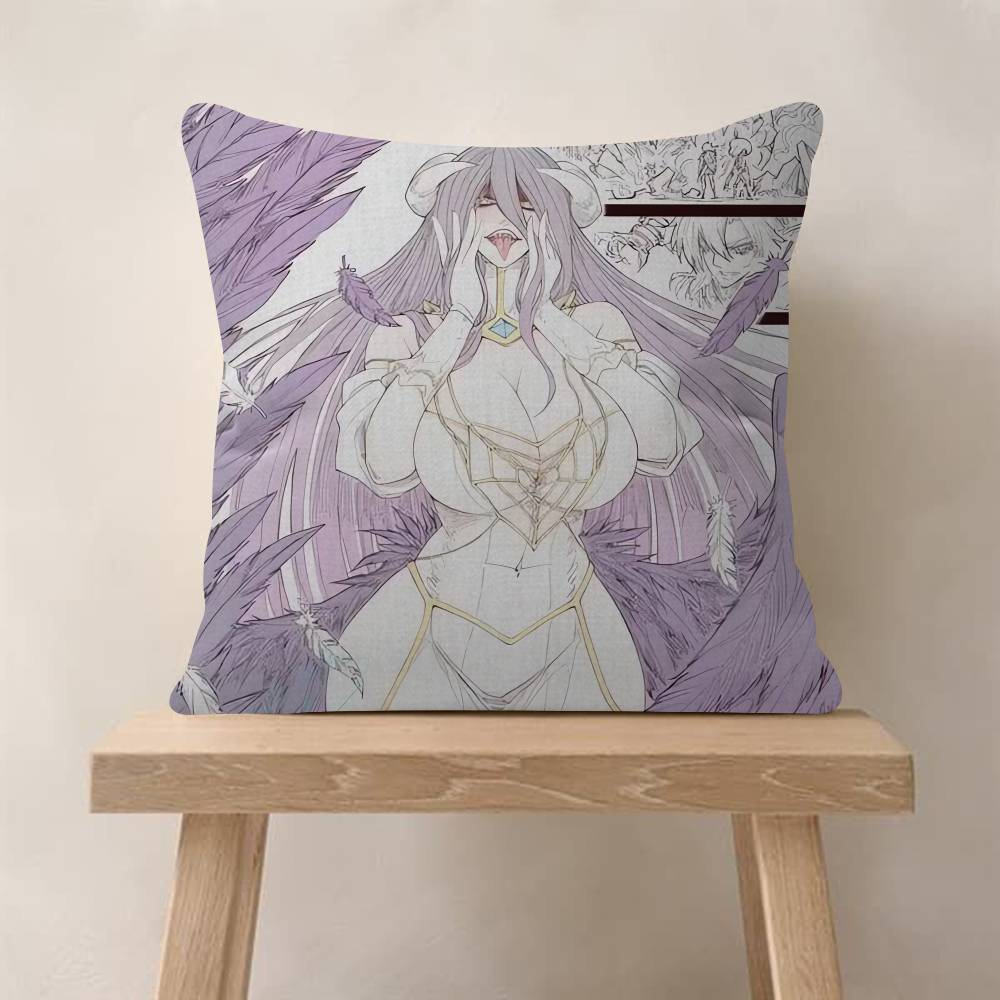 Anime A-Albedo Overlord Pillow Cover Sofa Cushion Cover Home Room Decoration Children Gift