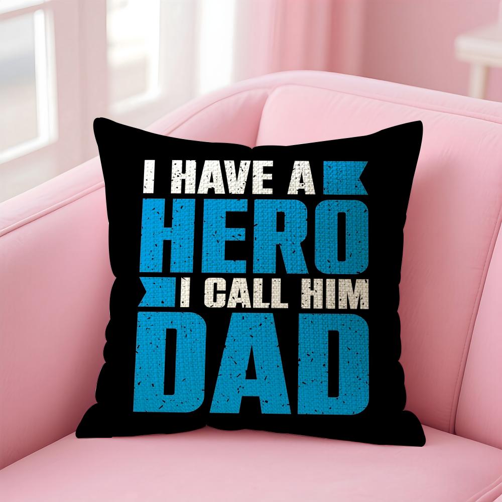 Call Me Papa Cushion Cover Comfort Sofa Bed Silky Elegant Invisible Zipper Decorative Holiday Gifts