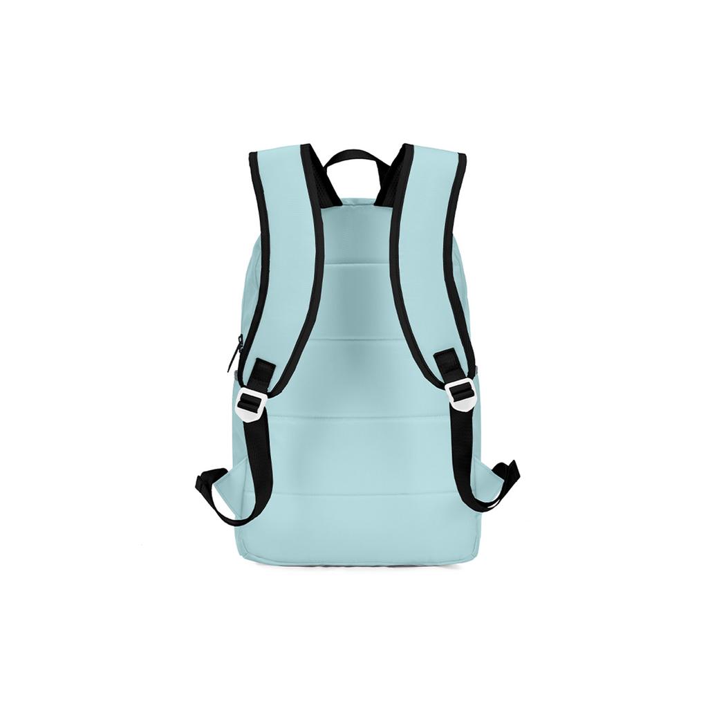 New TURN UP Nylon Students Backpack Laptop Bag Large Unisex Blue 71135
