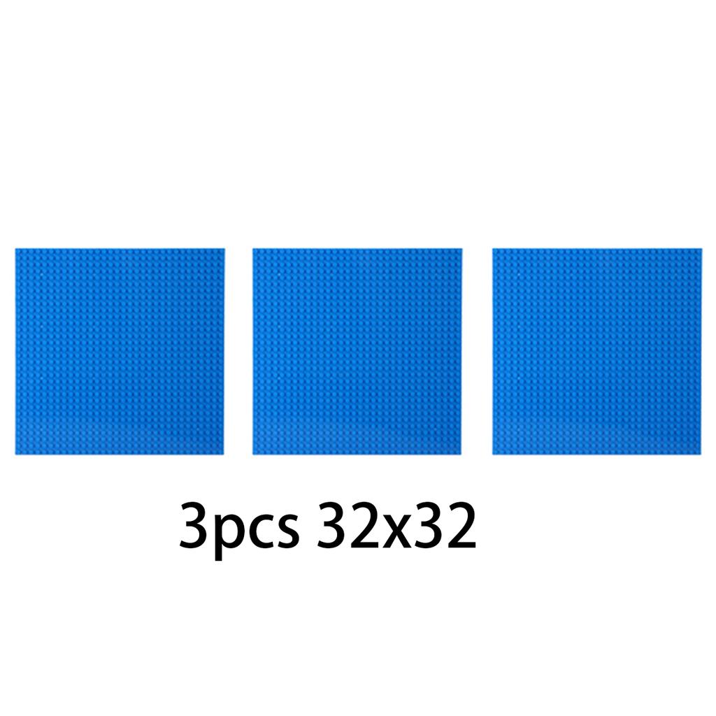 3PCS Bricks Baseplate 32x32 16x32 Dots Plastic Base Plates Compatible MOc BuildingBlock Toys 10 in Classical Multi Color 10 lN