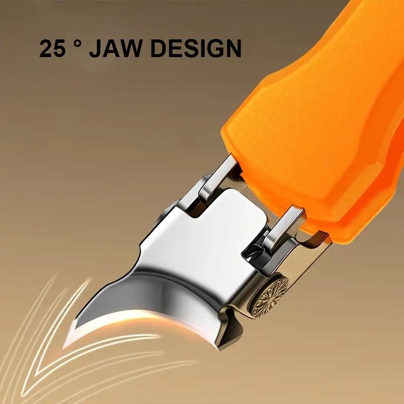 Professional Nail Clippers for Thick & Hard Toenails-Large Opening Splash-Proof Design,Ergonomic Grip,Ideal for Ingrown Toenails