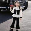 Korean Style Little Coco Shirt & Flare Pants Set for Girls - Spring Casual Fashion.