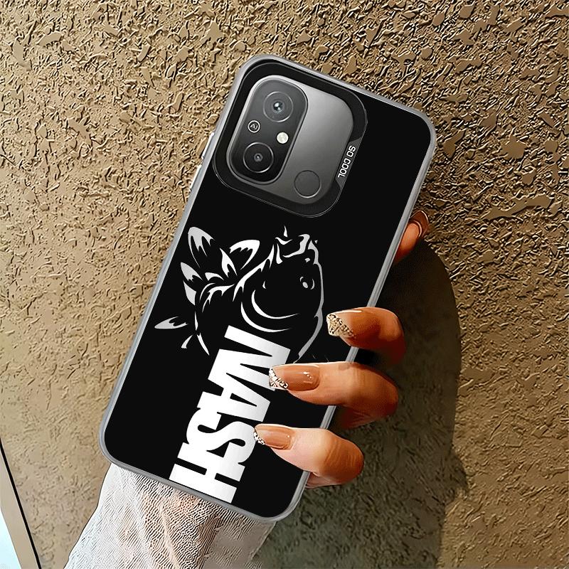 

Nash Fishing Fish Mark Shockproof Phone Case for Xiaomi Poco X7 X6 X5 X3 Pro F7 Ultra M8 Redmi 15C 15 14C 13C 12C 10C 13 12 10 Xiaomi Redmi 9