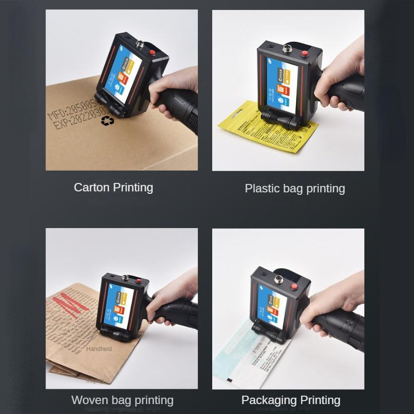 Portable Handheld Inkjet Printer Automatic Small Packaging Batch Production Date Logo Coding Label Machine