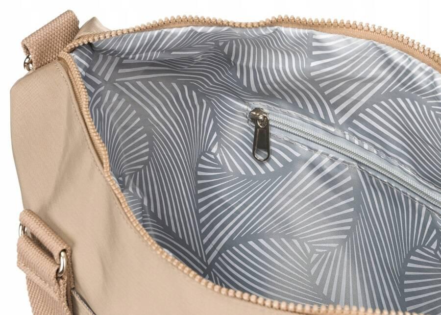 Duży shopper damski z tkaniny nylonowej - Peterson