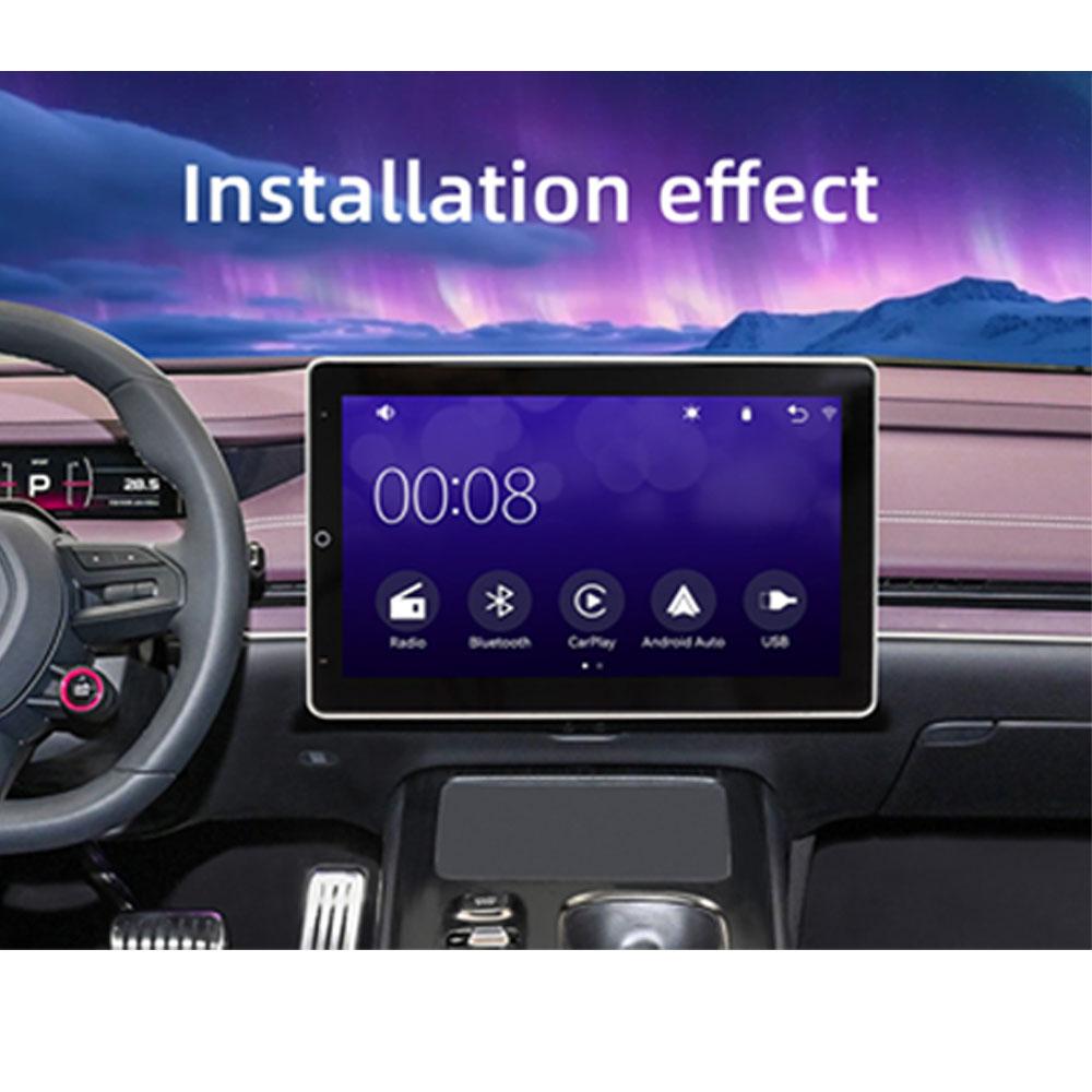 BQCC 1Din 10.1 inch Rotatable Screen Car MP5 Wireless Car and Android Auto Bluetooth Connection FM AM 9930L