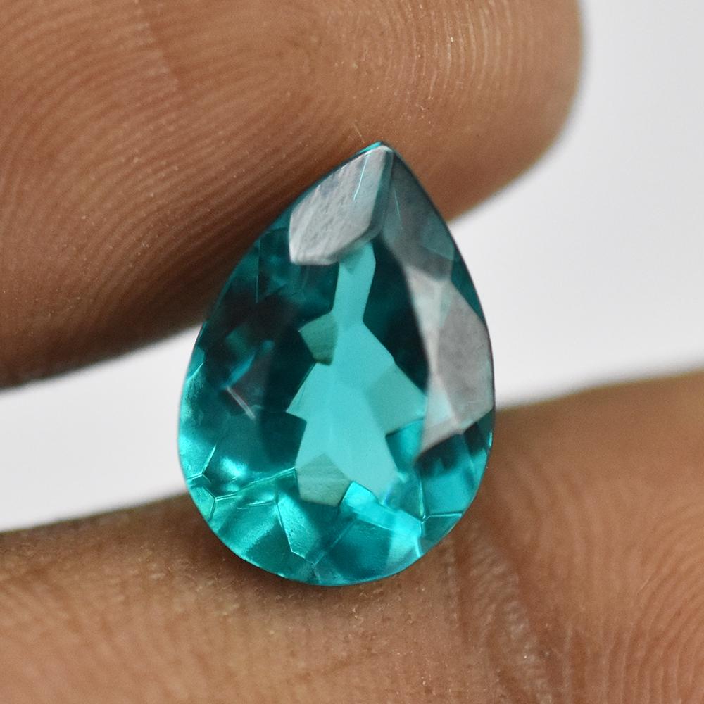 7 Ct Pear Shape NATURAL Brazilian Garnet Green Loose Gemstone For Her