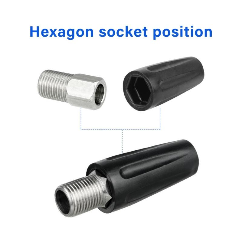 5Pcs 8mm Hydraulic Brake Screw with Sleeve Connecting Bolt 8mm Thread Stainless Steels Hollow Bolt Silicone Cover