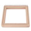 Mini Square Knitting Tool with Hooks Wooden Crochet Board for Weaving Mat Hairband Blanket Sock