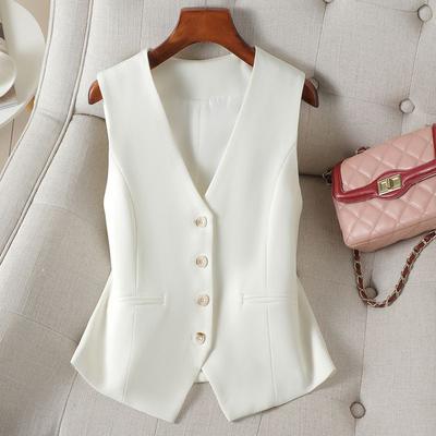 Women's Spring and Autumn Design Sense Slimming Vest Work Show Slimming Temperament Top