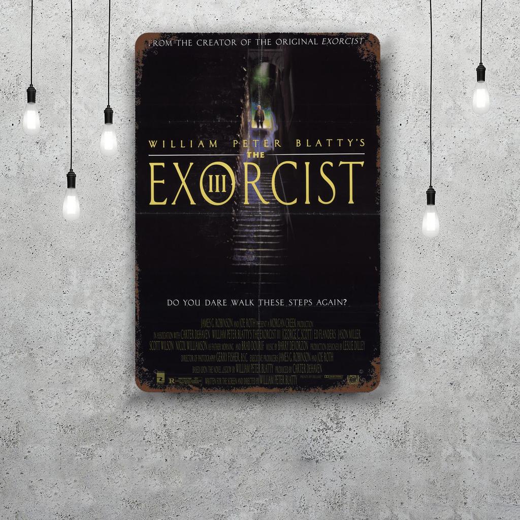 The Exorcist Movie Metal Signs Wall Decor Vintage Tin Signs Captain Metal Poster Decor for Bar Pub Club Wall Decoration