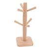 Kaffeebecherhalter Buche Rillendesign in Bulk Tassenbaum Tassenaufbewahrungsständer für Küche Zuhause
