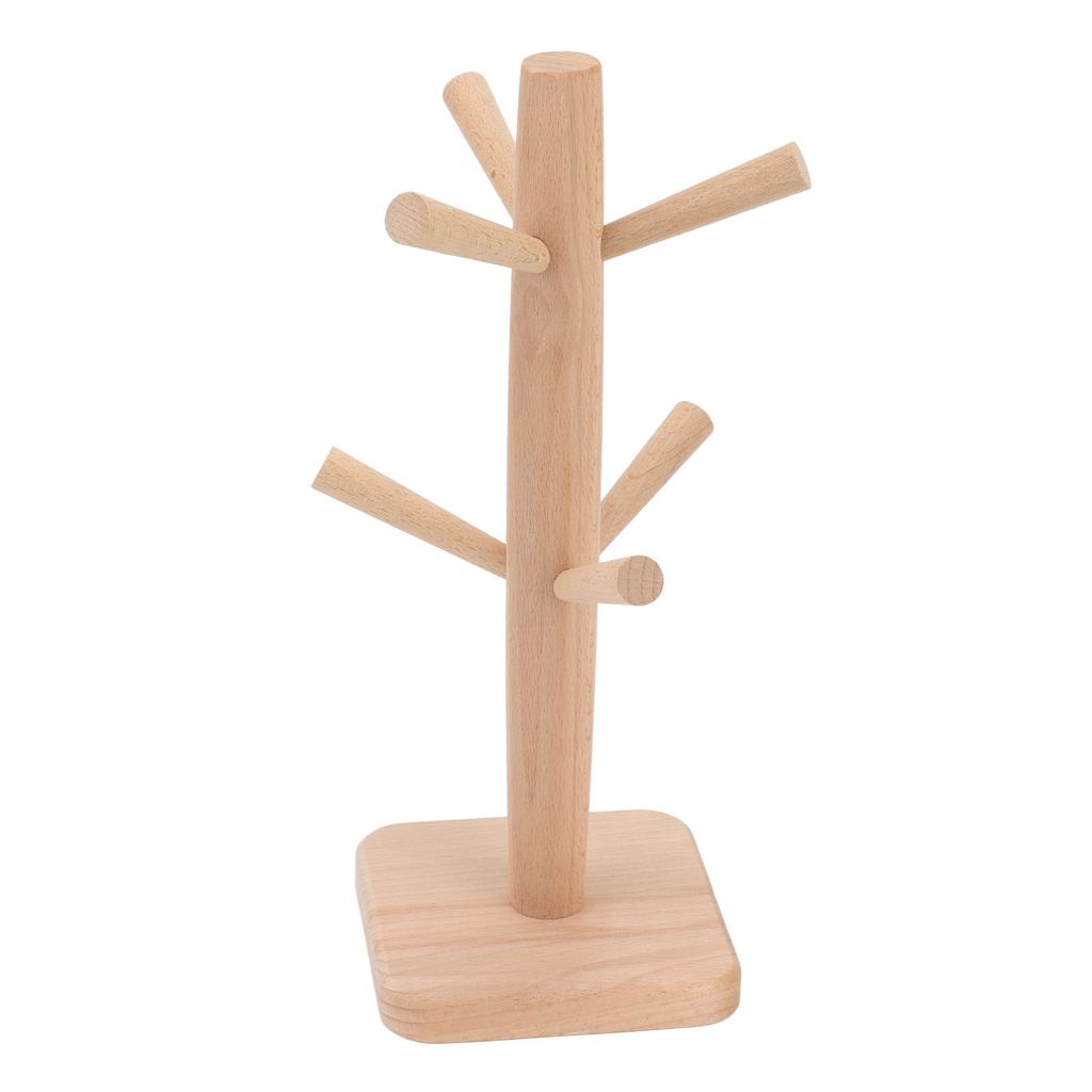 Kaffeebecherhalter Buche Rillendesign in Bulk Tassenbaum Tassenaufbewahrungsständer für Küche Zuhause