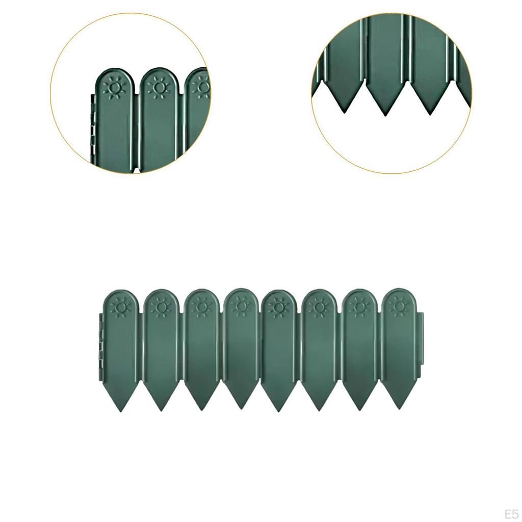 Decorative Garden Fence with Stake, Removable, Waterproof, Lightweight, Edging for Flower Beds,