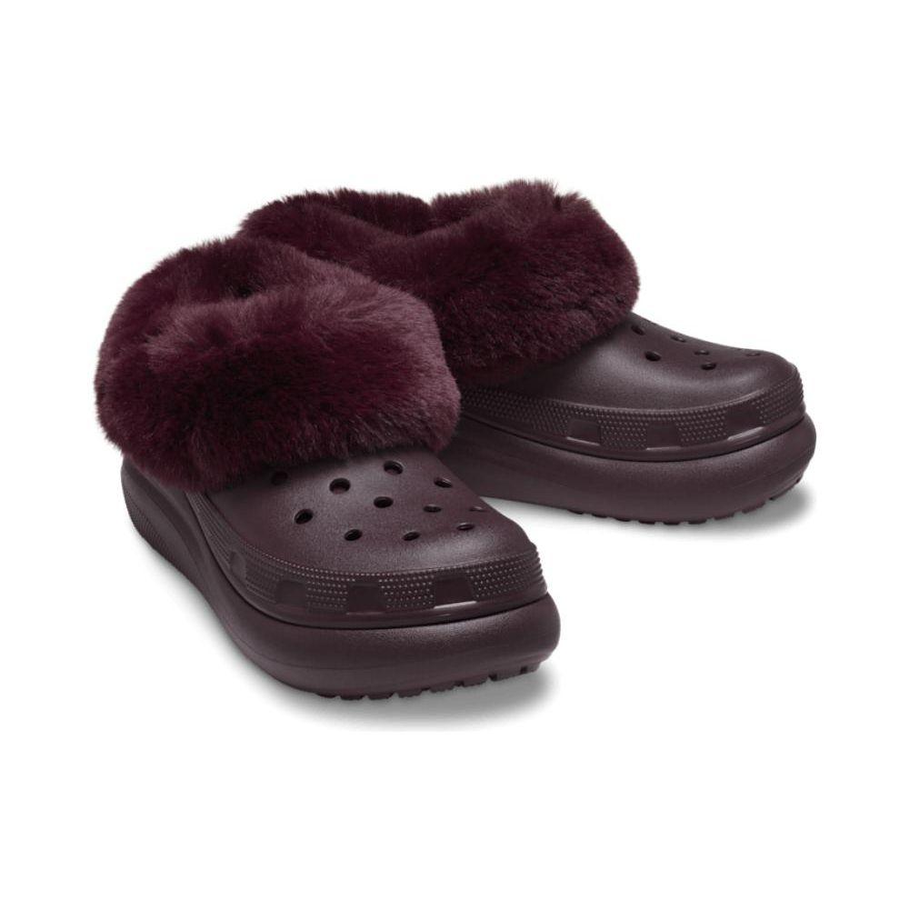 Crocs Clogs Warm Plush Shock Absorbing Non-Slip Breathable Durable Low-Top Casual Shoes Unisex Shoes Purple 208446-6WD