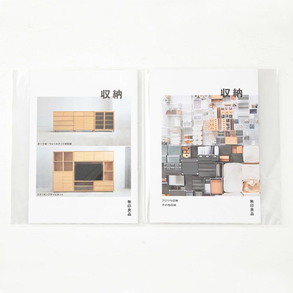 MUJI Polypropylene Soft Film Clear A4 40 NCE17A1A Folder, Semi-Transparent, Wide, Pockets,