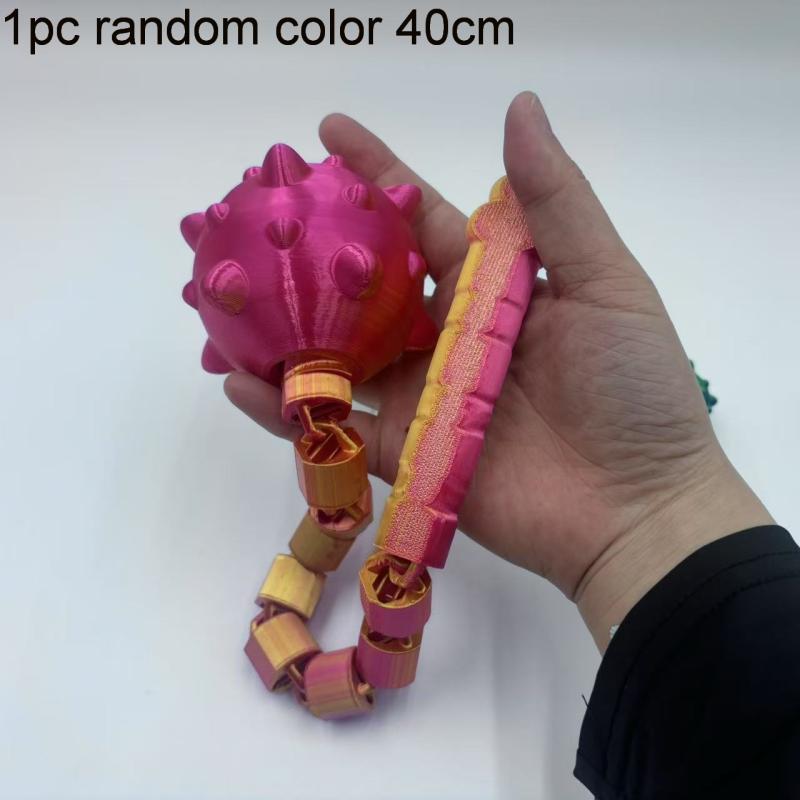 1 buc Nou Ciocan Meteor Imprimat 3D Articulație Mobilă Figurină Simulare Ornament Creativ pentru Casă Birou Desktop Meșteșuguri Cadou brown