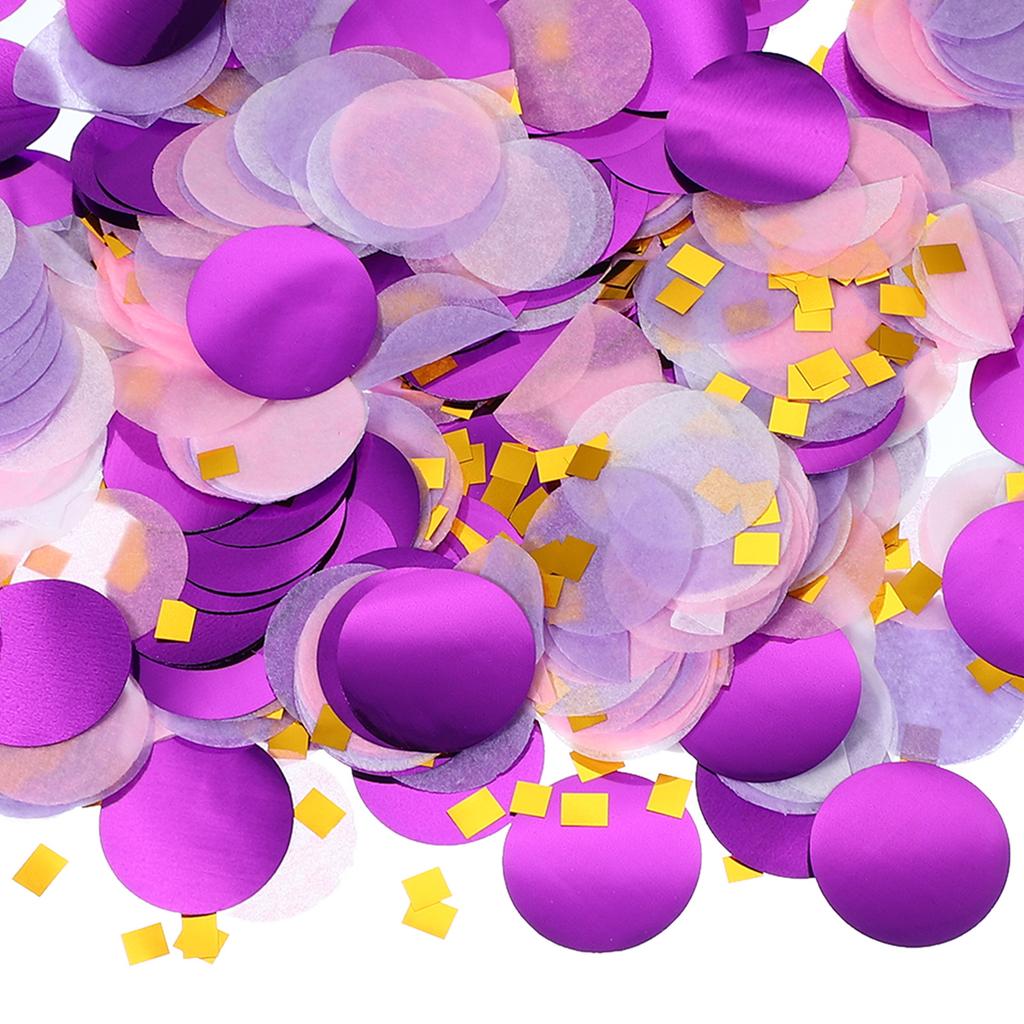 Ronde Tissuepapier Confetti 1 Inch Tafel Confetti Cirkel Stippen voor Bruiloft Verjaardag Feest Ballon Decoraties(1,76 oz)